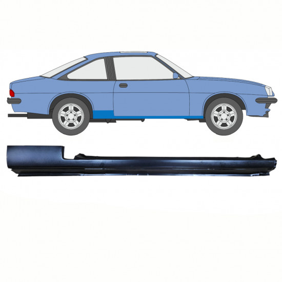 Sill repair panel for Opel Manta B 1975-1988 / Right /  8792