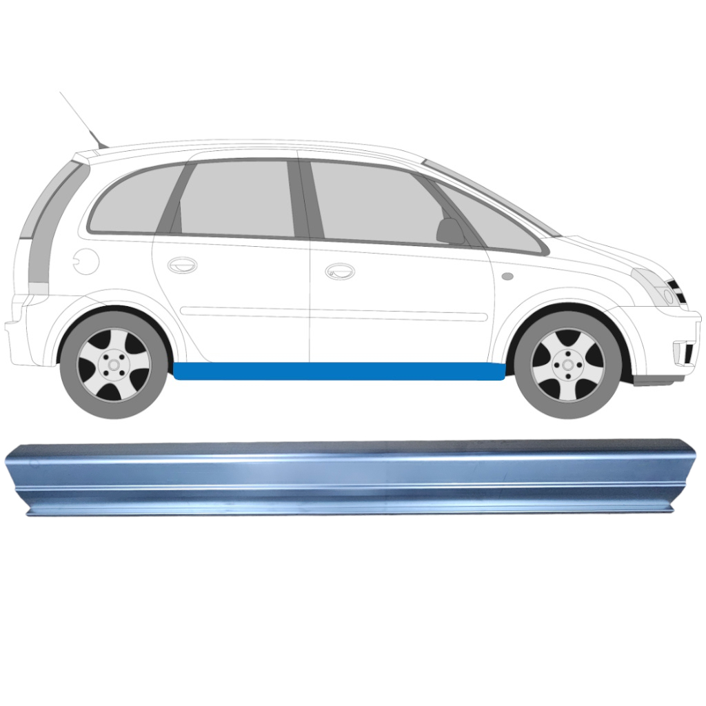 Sill Repair Panel For Opel Meriva 2003-2010 / Left = Right (Symmetrical) 6884