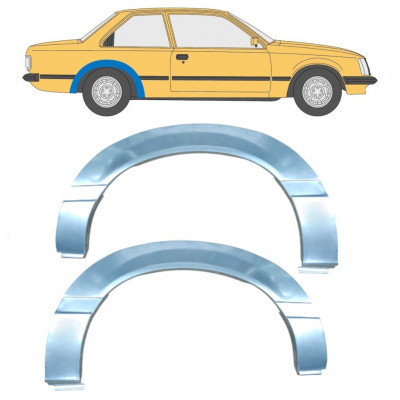 Rear wing repair panel for Opel Rekord E 1977-1986 / Left+Right / Set 11039