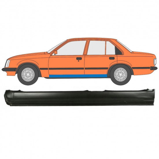 OPEL REKORD E 1977-1986 FULL SILL REPAIR PANEL / LEFT