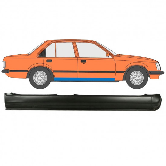 OPEL REKORD E 1977-1986 FULL SILL REPAIR PANEL / RIGHT