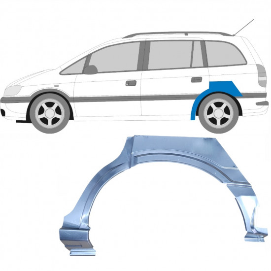 OPEL ZAFIRA 1999-2005 REAR WHEEL ARCH / LEFT