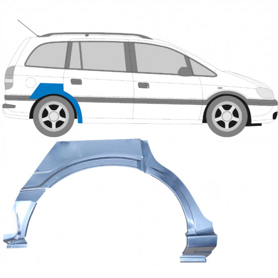 OPEL ZAFIRA 1999-2005 REAR WHEEL ARCH / RIGHT