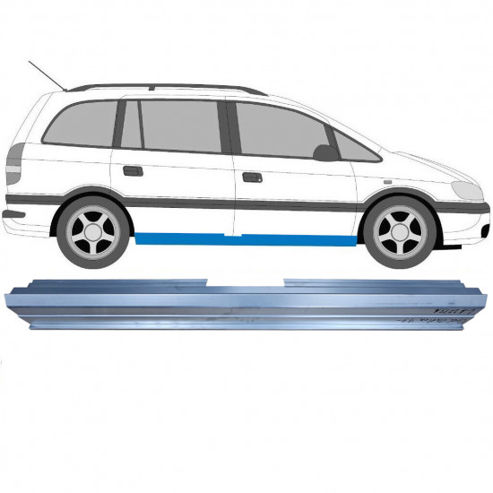 OPEL ZAFIRA 1999-2005 SILL REPAIR PANEL / RIGHT = LEFT