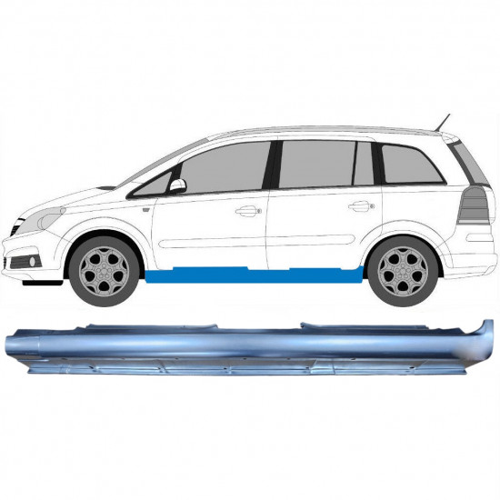 Full sill repair panel for Opel Zafira 2005-2012 / Left 6900