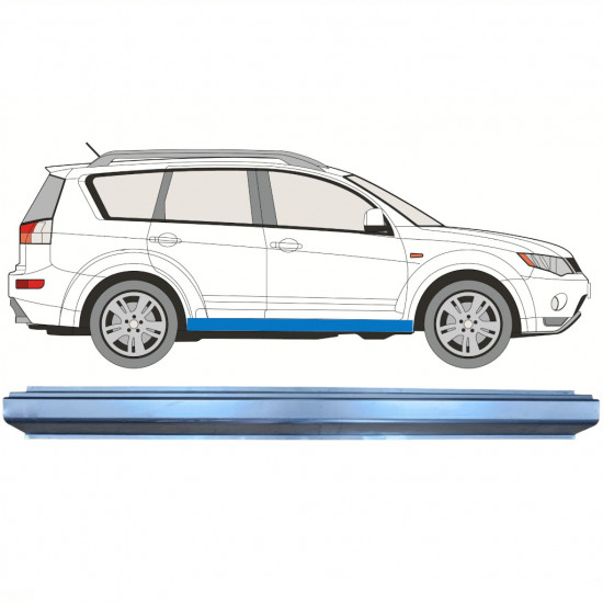 Sill repair panel for Mitsubishi Outlander 2007-2012 / Left = Right (symmetrical) 10143