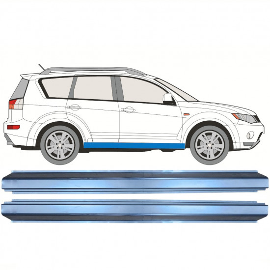 Sill repair panel for Mitsubishi Outlander 2007-2012 / Left = Right (symmetrical) / Set 10144