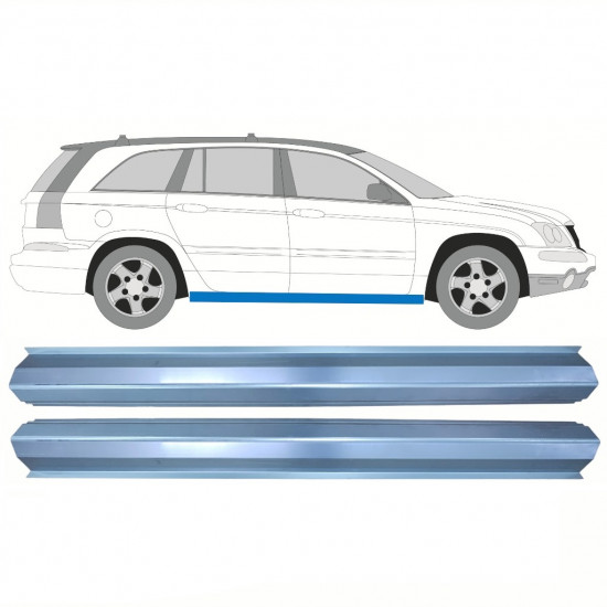 Inner sill repair panel for Chrysler Pacifica 2003-2007 / Left = Right (symmetrical) / Set 10357