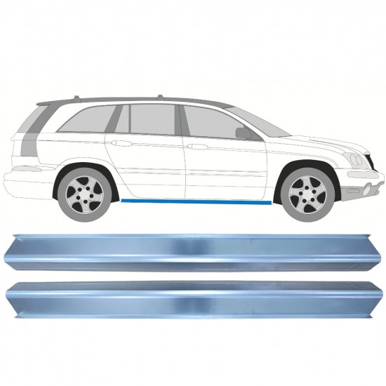 Sill repair panel for Chrysler Pacifica 2003-2007 / Left = Right (symmetrical) / Set 9971