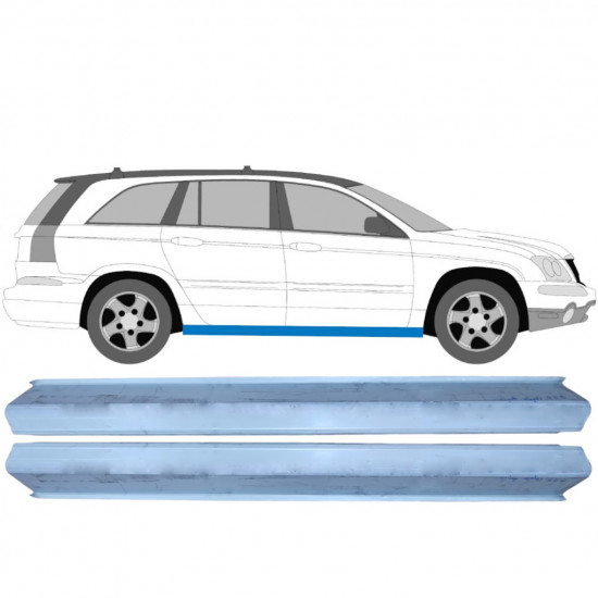 Sill repair panel for Chrysler Pacifica 2003-2007 / Left = Right (symmetrical) / Set 10413