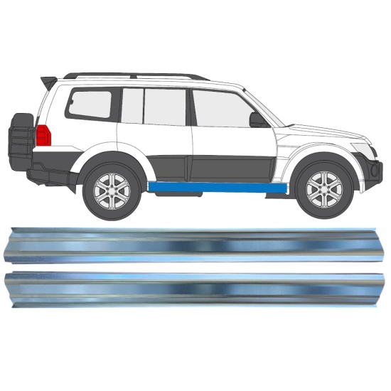 Sill repair panel for Mitsubishi Pajero 2006-2021 / Left+Right / Set 16351