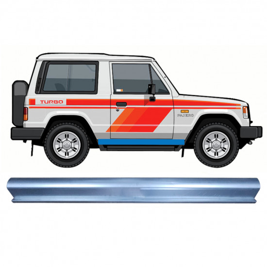 Sill repair panel for Mitsubishi Pajero 1982-1992 / Left = Right (symmetrical) 9334