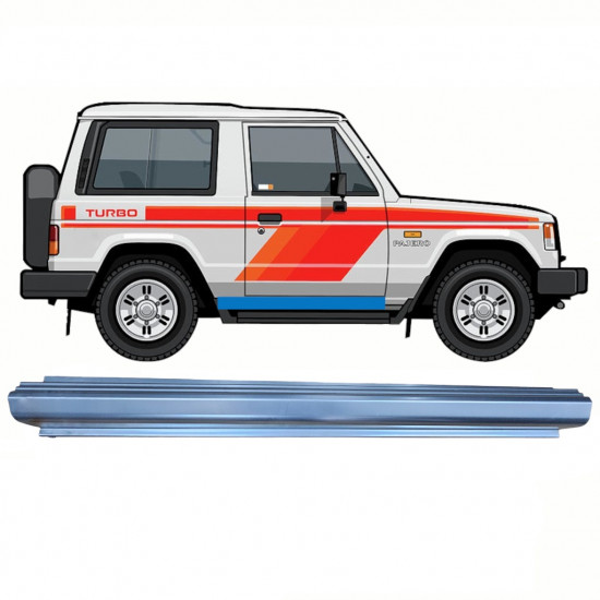 Sill repair panel for Mitsubishi Pajero 1982-1992 / Left = Right (symmetrical) 8697