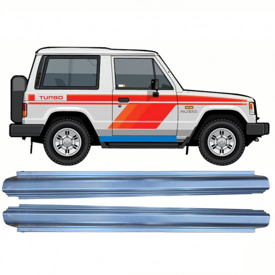 Sill repair panel for Mitsubishi Pajero 1982-1992 / Left = Right (symmetrical) / Set 10362