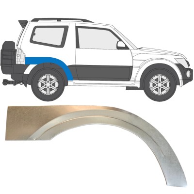 Rear wing repair panel for Mitsubishi Pajero 2006-2021 / Right 14837