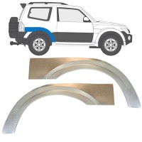 Rear wing repair panel for Mitsubishi Pajero 2006-2021 / Left+Right / Set 14839