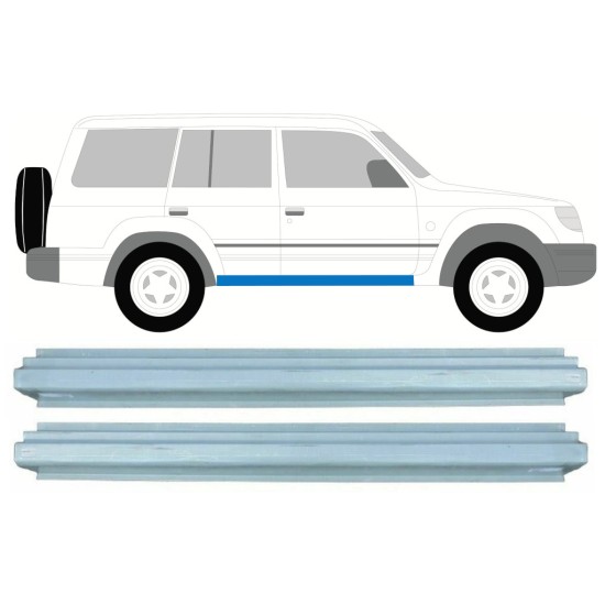 Sill repair panel for Mitsubishi Pajero 1991-2001 / Left+Right / Set 16000