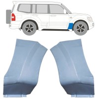 Front wing repair panel for Mitsubishi Pajero 1999-2006 / Left+Right / Set 16903