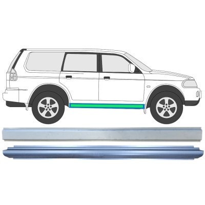 Inner and outer sill repair panel for Mitsubishi Pajero Sport 1996-2008 / Left = Right (symmetrical) / Set 14873