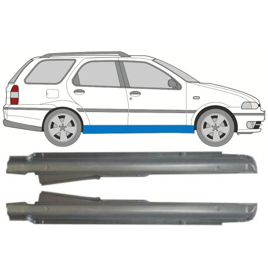 Full sill repair panel for Fiat Palio Weekend 1997-2001 / Left+Right / Set 9940