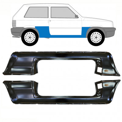 Sill repair panel for Fiat Panda 1980-2002 / Left+Right / Set 10756