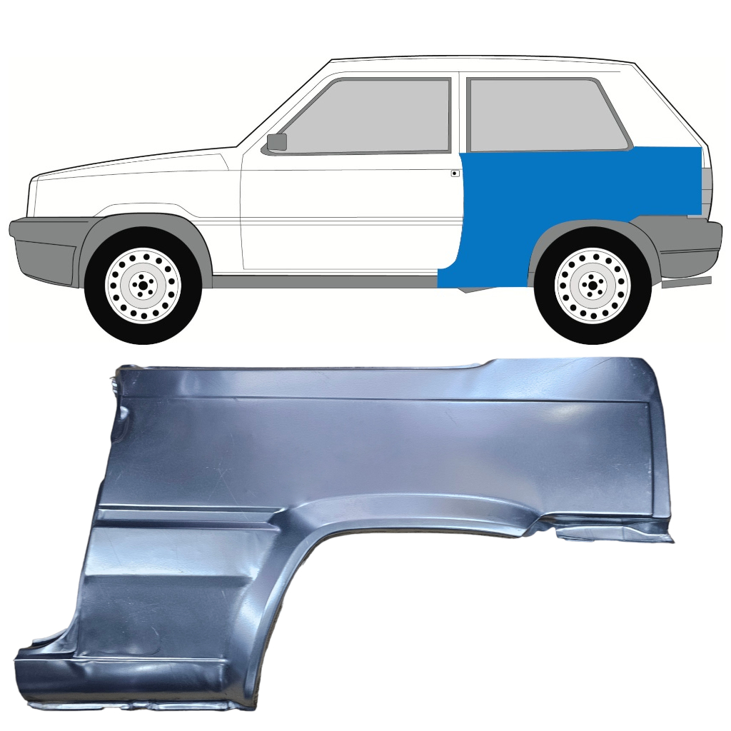 Rear Wing / Left Fiat Panda 1980-2002