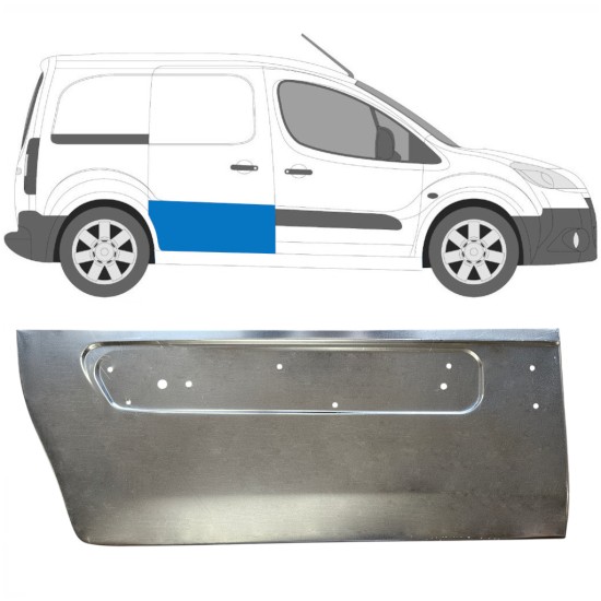 Sliding door repair panel for Citroen Berlingo 2008-2018 / Right 16627