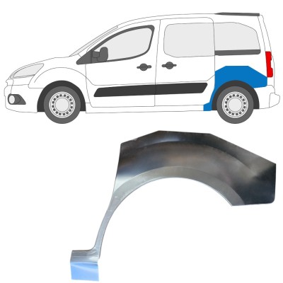 Rear wing repair panel for Citroen Berlingo 2008-2018 / Left 15869