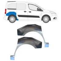 Rear wing repair panel for Peugeot Partner 2008-2018 / Left+Right / Set 15867