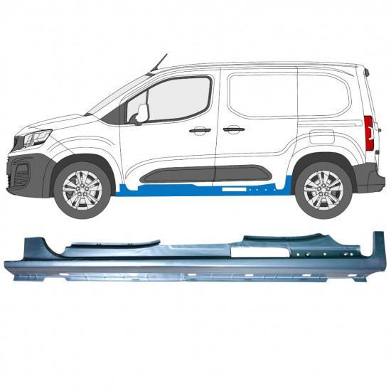 Full sill repair panel for Toyota Proace City 2019- / Left 15957