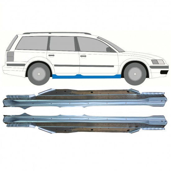 Full sill repair panel for VW Passat B5 1996-2005 / Left+Right / Set 9689