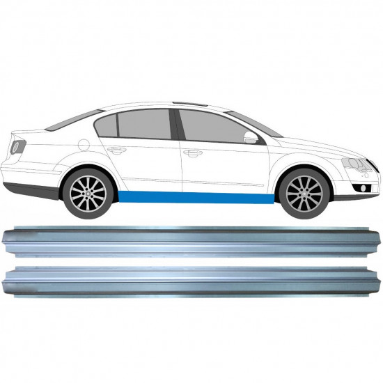 Sill repair panel for VW Passat B6 2005- / Left = Right (symmetrical) / Set 10386