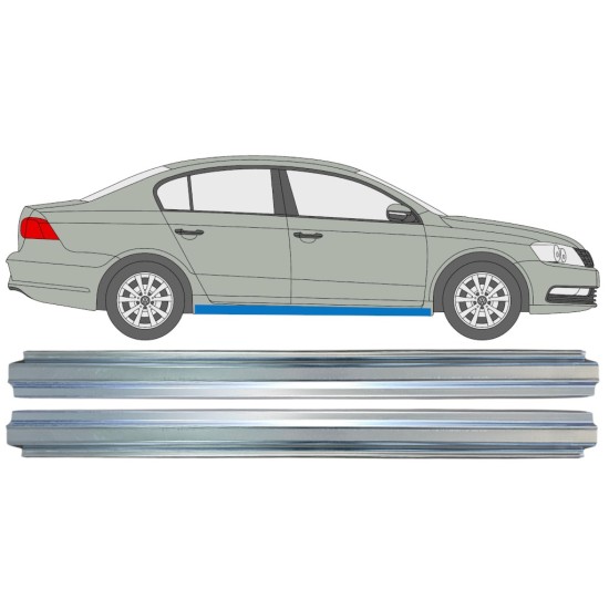 Sill repair panel for Volkswagen Passat B7 2010-2015 / Left+Right / Set 16357