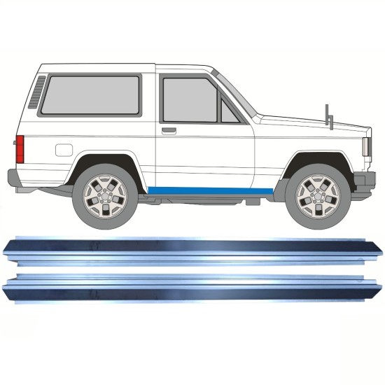 Sill repair panel for Nissan Patrol K160 1979-1990 / Left+Right / Set 16291