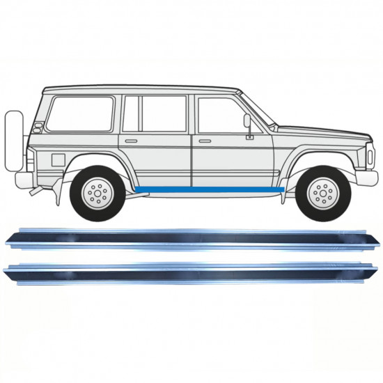 Sill repair panel for Nissan Patrol 1990-1997 / Left = Right (symmetrical) / Set 10312