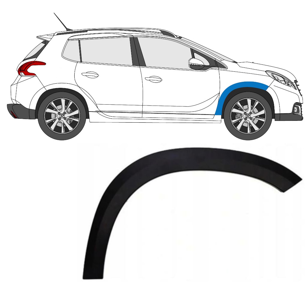 PEUGEOT 2008 2013-2019 FRONT WHEEL ARCH COVER / RIGHT