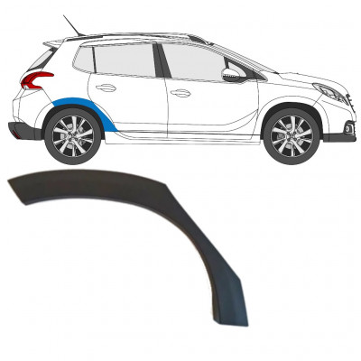 PEUGEOT 2008 2013-2019 REAR WHEEL ARCH COVER / RIGHT