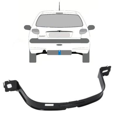 Fuel tank straps for Peugeot 206 206+ 1998-2012 16013
