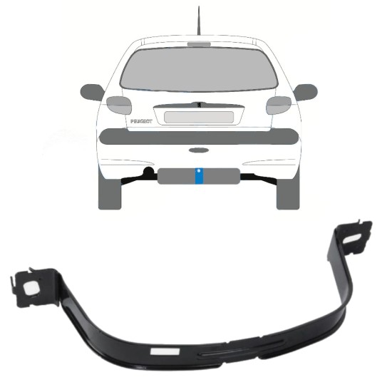 Fuel tank straps for Peugeot 206 206+ 1998-2012 16013