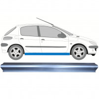 Sill repair panel for Peugeot 206 1998- / Left = Right (symmetrical) 8091