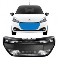 Black grille for Peugeot 208 2015-2019 ALLURE 7537