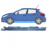 Sill repair panel for Peugeot 208 2012-2019 / Left 11618