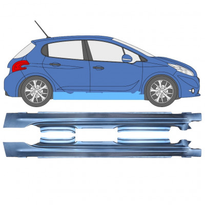 Sill repair panel for Peugeot 208 2012-2019 / Set 11619