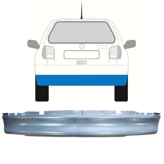 Rear cross member repair panel for Volkswagen Polo 1994-1999 16006