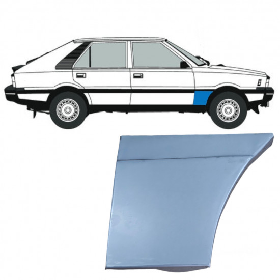 Front wing repair panel for FSO Polonez 1978-2002 / Right 12598