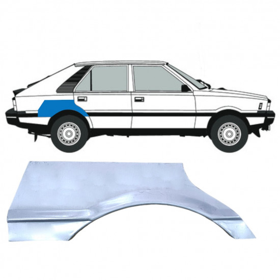 Rear wing repair panel for FSO Polonez 1978-2002 / Right 12526