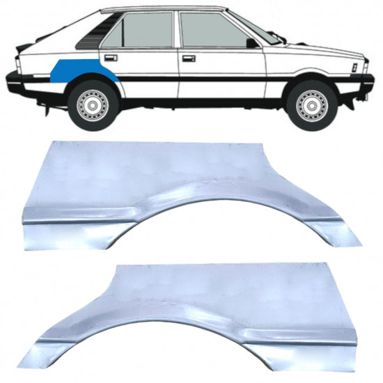 Rear wing repair panel for FSO Polonez 1978-2002 / Set 12530