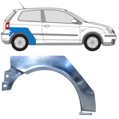 Rear wing repair panel for Volkswagen Polo 2001-2009 / Right 16259