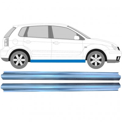 Sill repair panel for VW Polo 2001-2009 / Left = Right (symmetrical) / Set 10491