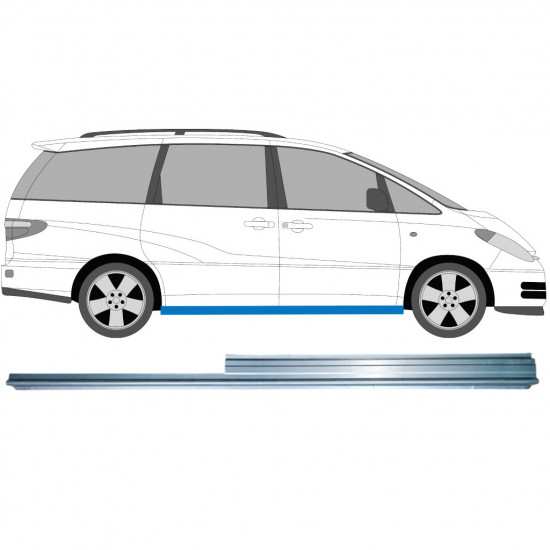 Sill repair panel for Toyota Previa 2000-2005 / Right 10188